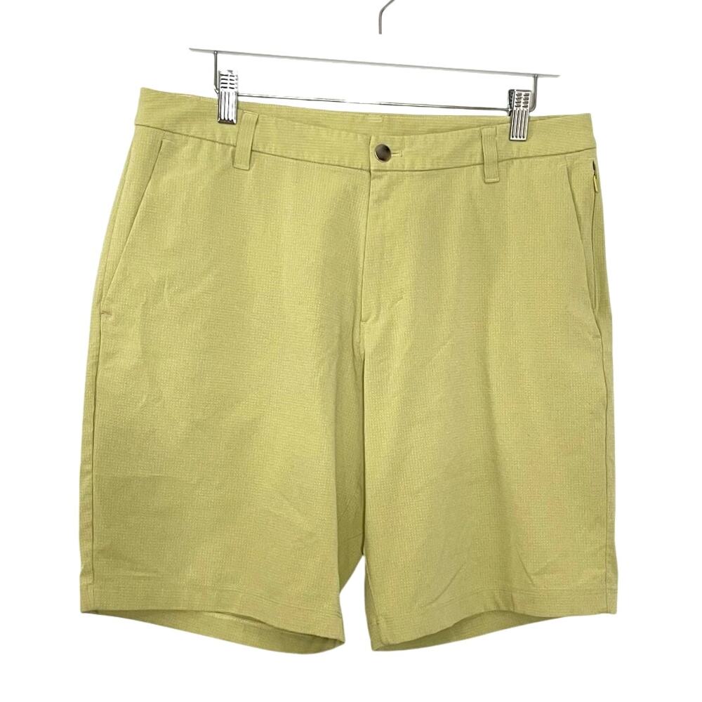 Lululemon Commission Shorts 9” Classic Fit Mens 34 Athletic Shorts Citron Green